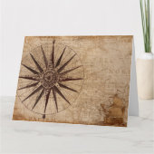 Compass Map Holiday Postkarte (Vorderseite)
