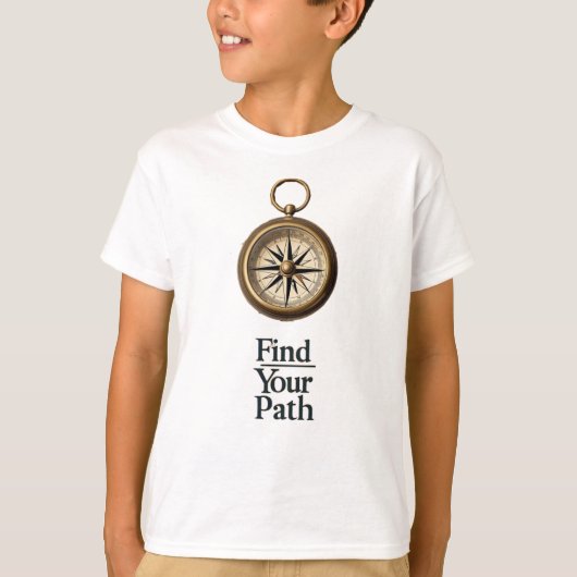 "Compass & Map T - Shirt für Pfadfinder suchen" (Vorderseite)