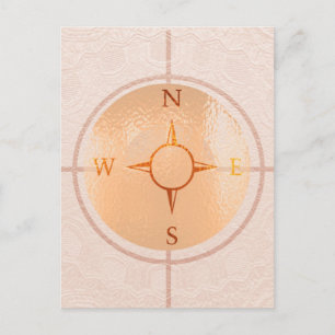 COMPASS NEWS North East West South Postkarte