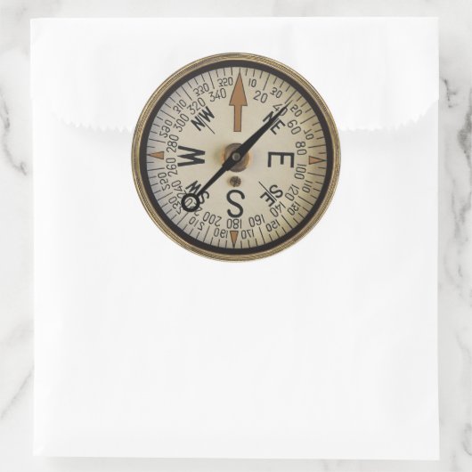 Compass Rose 1 Aufkleber (Tasche)