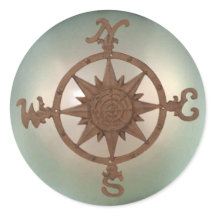 Compass Rose 2 Aufkleber