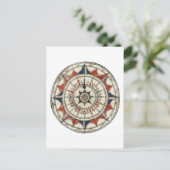 Compass-Rose #5 Postkarte (Stehend Vorderseite)