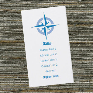 Compass Rose Business Card Visitenkarte
