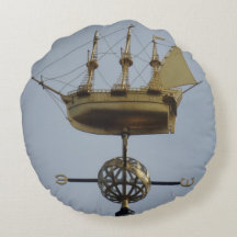 Compass Rose Calyon Rundkissen