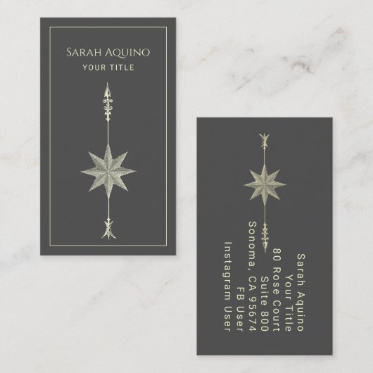 Compass Rose Consultant Visitenkarte (Vorne/Hinten)