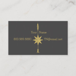 Compass Rose Gold Arrow Business Cards Visitenkarte