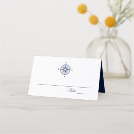 Compass Rose Nautical Wedding | Platzkarte