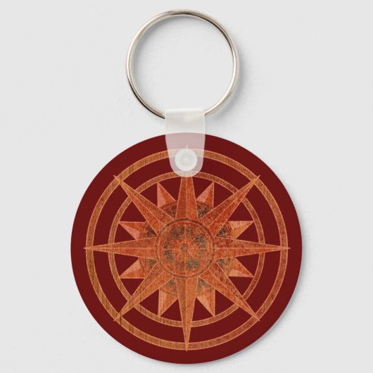 Compass Rose Schlüsselanhänger (Vorderseite)
