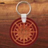 Compass Rose Schlüsselanhänger (Vorderseite)