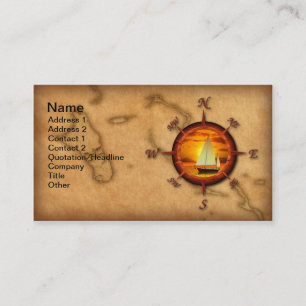 Compass Rose Segeln Visitenkarte