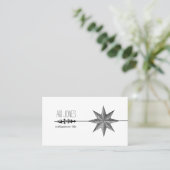 Compass-Rose und Arrow-Verfasserin Visitenkarte (Stehend Vorderseite)