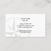 Compass Star Logo Visitenkartenvorlage Visitenkarte (Rückseite)