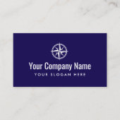 Compass Star Logo Visitenkartenvorlage Visitenkarte (Vorderseite)