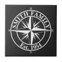 Compass Star Monogramm personalisierbares Emblem