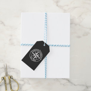 Compass Star Monogramm personalisierbares Emblem Geschenkanhänger
