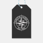 Compass Star Monogramm personalisierbares Emblem Geschenkanhänger (Vorderseite)
