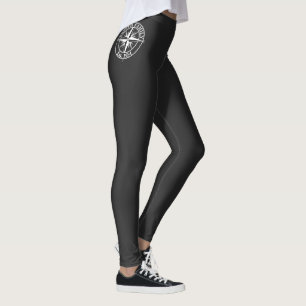 Compass Star Monogramm personalisierbares Emblem Leggings