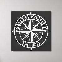 Compass Star Monogramm personalisierbares Emblem