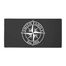 Compass Star Monogramm personalisierbares Emblem