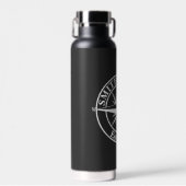 Compass Star Monogramm personalisierbares Emblem Trinkflasche (Vorne)