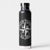 Compass Star Monogramm personalisierbares Emblem Trinkflasche (Links)