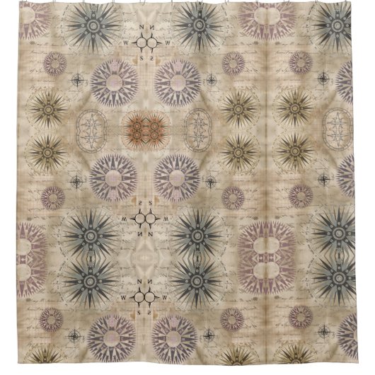 Compass Travel Shower Vorhang (Vorderseite)