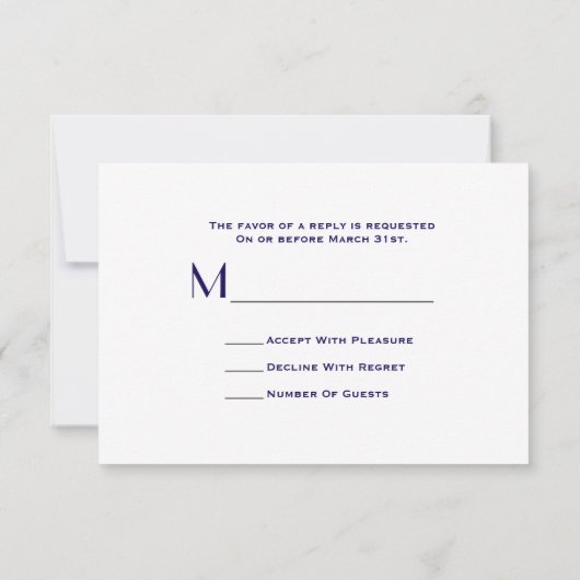 Compass Wedding RSVP (Rückseite)