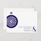 Compass Wedding RSVP (Vorne/Hinten)