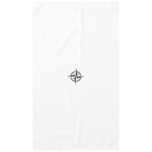 Compass White Tableclout Tischdecke (Vorderseite)