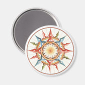 compass Windsurfen rose Magnet (Vorderseite/Rückseite)