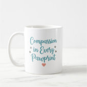 Compassion in Every Pawprint – Vet Tech Kaffeetasse (Links)
