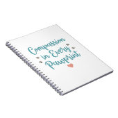 Compassion in Every Pawprint – Vet Tech Notizblock (Rechte Seite)
