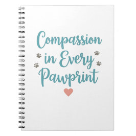 Compassion in Every Pawprint – Vet Tech Notizblock