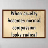 Compassion Looks Radical Poster (Vorne)