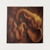 Compassionate Elephants Wandteppich (Vorderseite (Horizontal))