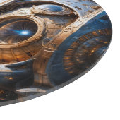 Compellione Galactic Cruiser Al Art von Xzendor7 Schneidebrett (Ecke)