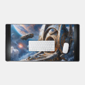 Compellione Galactic Cruiser Al Art von Xzendor7 Schreibtischunterlage (Tastatur & Maus)