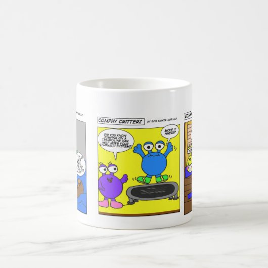 Comphy Critterz Cartoon-Tasse #2 Kaffeetasse (Mittel)