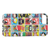 Compilation-Muster der Chibi-Gerechtigkeitsliga Case-Mate iPhone Hülle (Rückseite (Horizontal))