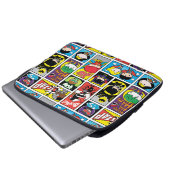 Compilation-Muster der Chibi-Gerechtigkeitsliga Laptopschutzhülle (Vorne Knopf)