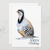 COMPLEANNO del cacciatore di coturnici Einladung (Vorne/Hinten)