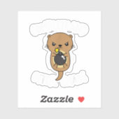 Complete and Otter Chaos Funny Niedlich Sea Otter Aufkleber (Blatt)