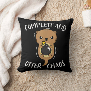 Complete and Otter Chaos Funny Niedlich Sea Otter Kissen