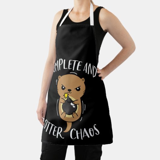 Complete and Otter Chaos Funny Niedlich Sea Otter  Schürze (InSitu)