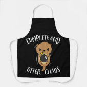 Complete and Otter Chaos Funny Niedlich Sea Otter Schürze (Vorderseite)