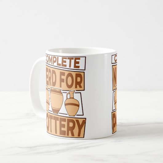 Complete Nerd For Pottery Pottery Pro Wheel Hobby Kaffeetasse (Vorderseite Links)