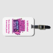 Completely custom humorous Luggage Tag  Gepäckanhänger (Vorderseite (Horizontal))