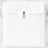 Completely Personalized KEEP CALM and YOUR TEXT Herz-Aufkleber (Tasche)