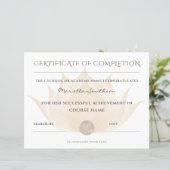 Completion Certificate Lotus Flower For Yoga Reiki (Stehend Vorderseite)