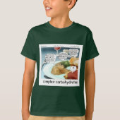 Complex Carbs Funny Philosophy Feinschmecker Comic T-Shirt (Vorderseite)